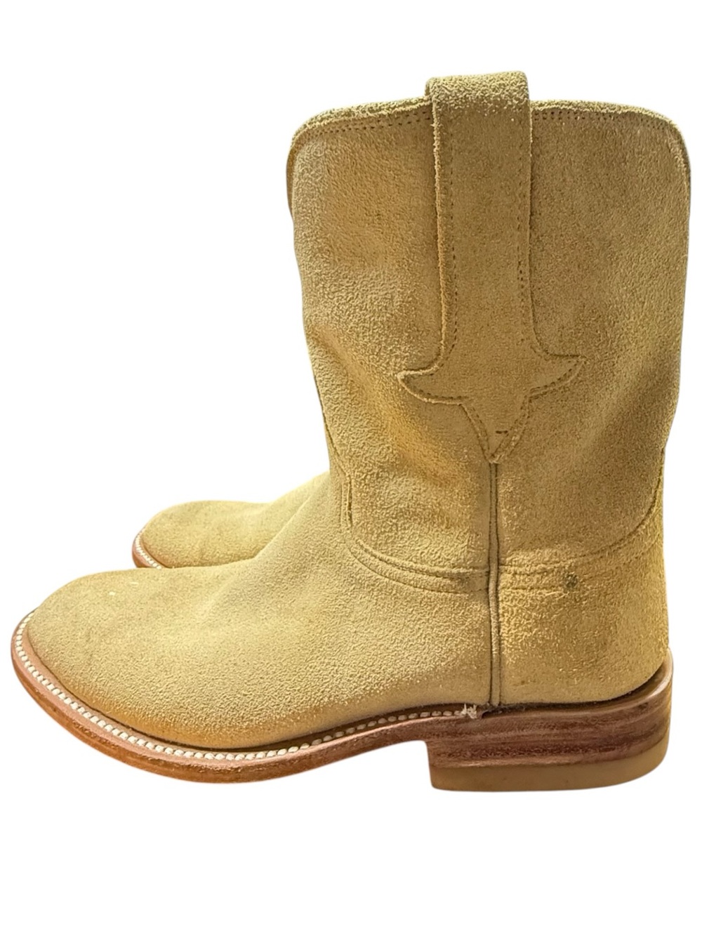 Hey Gang Suede Cowboy Boots Sz 5.5